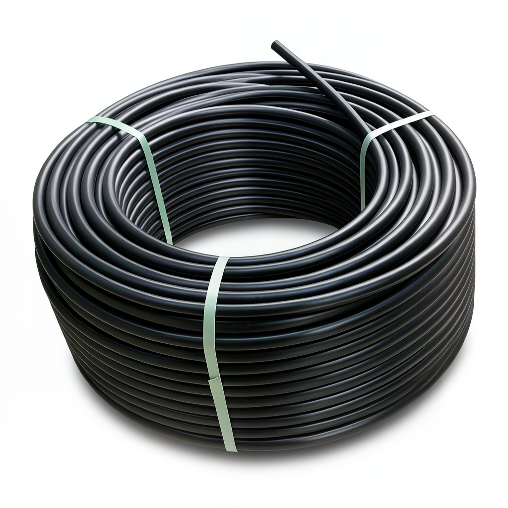 لفة أنابيب HDPE ضغط 16 بار PE 100 قطر خارجي 20 مم SDR 11 لون أسود