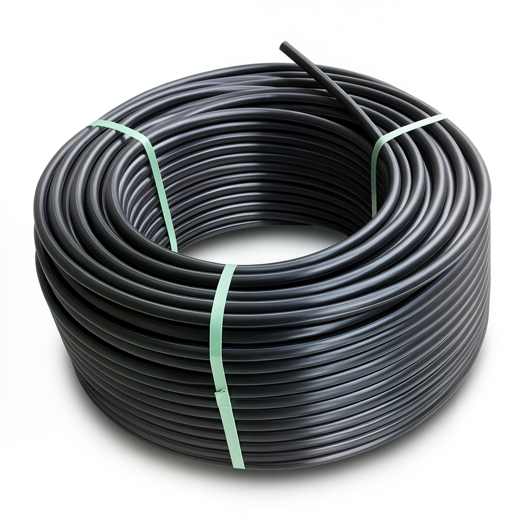 لفة أنابيب بلاستيك HDPE ضغط 16 بار PE100 قطر خارجي 32 مم SDR 11 أسود