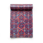 Dutch Patterned Wall Decoration Size 10m x 0.53m, Red Color, Model 17130
