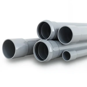 UPVC Pipes Nominal Pressure 4 Bar Outer Diameter 75 mm Thickness 1.8 mm Gray