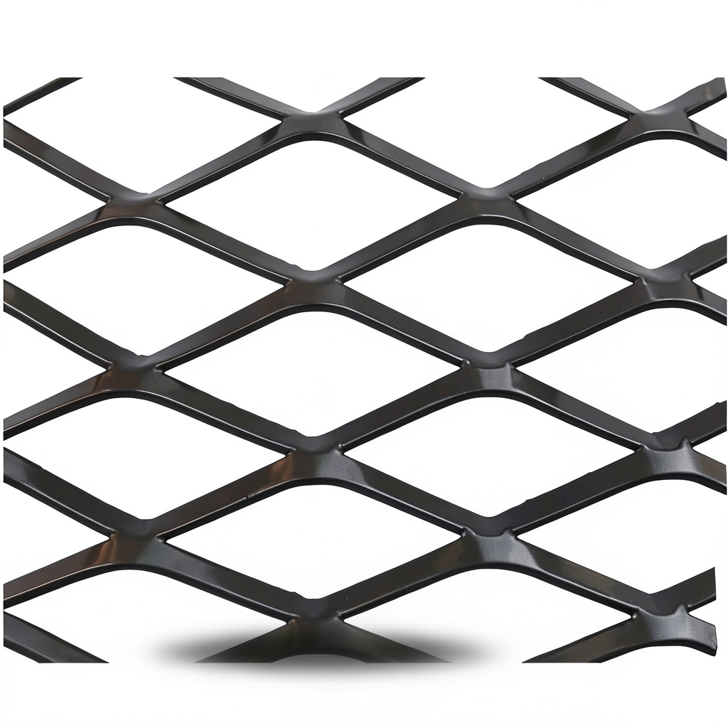 Hot Rolled Black Steel Expanded Metal Mesh Thickness 1.2 mm Width 1.22 m Length 7 m