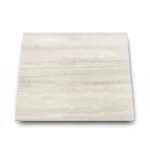 Rectangular Porcelain Floors 11 mm Thickness, 90x45 cm, Travertino Color, Amore Design