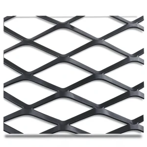 Hot Rolled Black Steel Expanded Metal Mesh 2.3 mm Thickness 1.22 m Width 1 m Length
