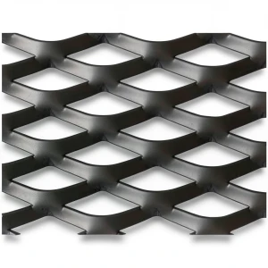 Hot Rolled Black Steel Expanded Metal Mesh Thickness 4.8 mm Width 2.44 m Length 1 m