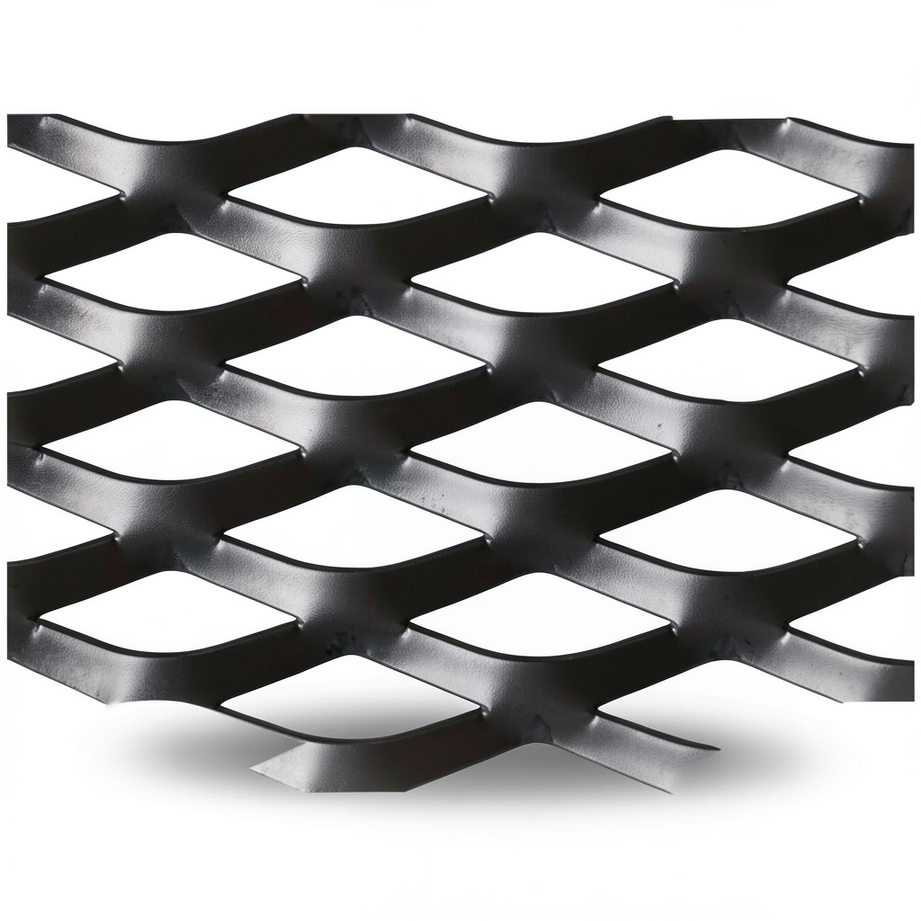 Hot Rolled Black Steel Expanded Metal Mesh Thickness 4.8 mm Width 2.44 m Length 3 m