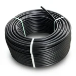 لفة أنابيب HDPE ضغط 20 بار PE100 قطر خارجي 16 مم SDR 9 لون أسود