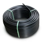 لفة أنابيب بلاستيك HDPE ضغط 20 بار PE 100 قطر خارجي 25 مم SDR 9 لون أسود