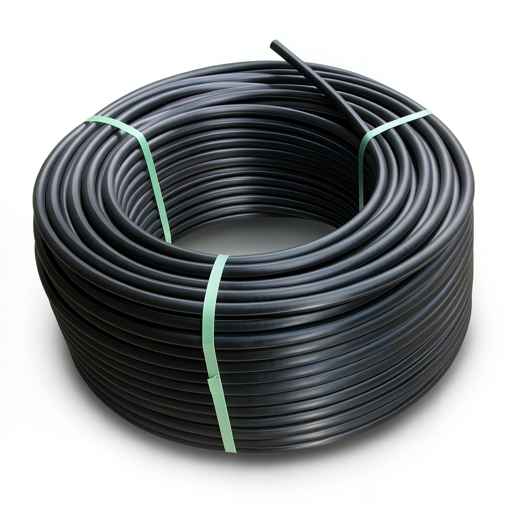 HDPE Plastic Coil Pipe PN 20 Bar PE 100 25 mm SDR 9 Black