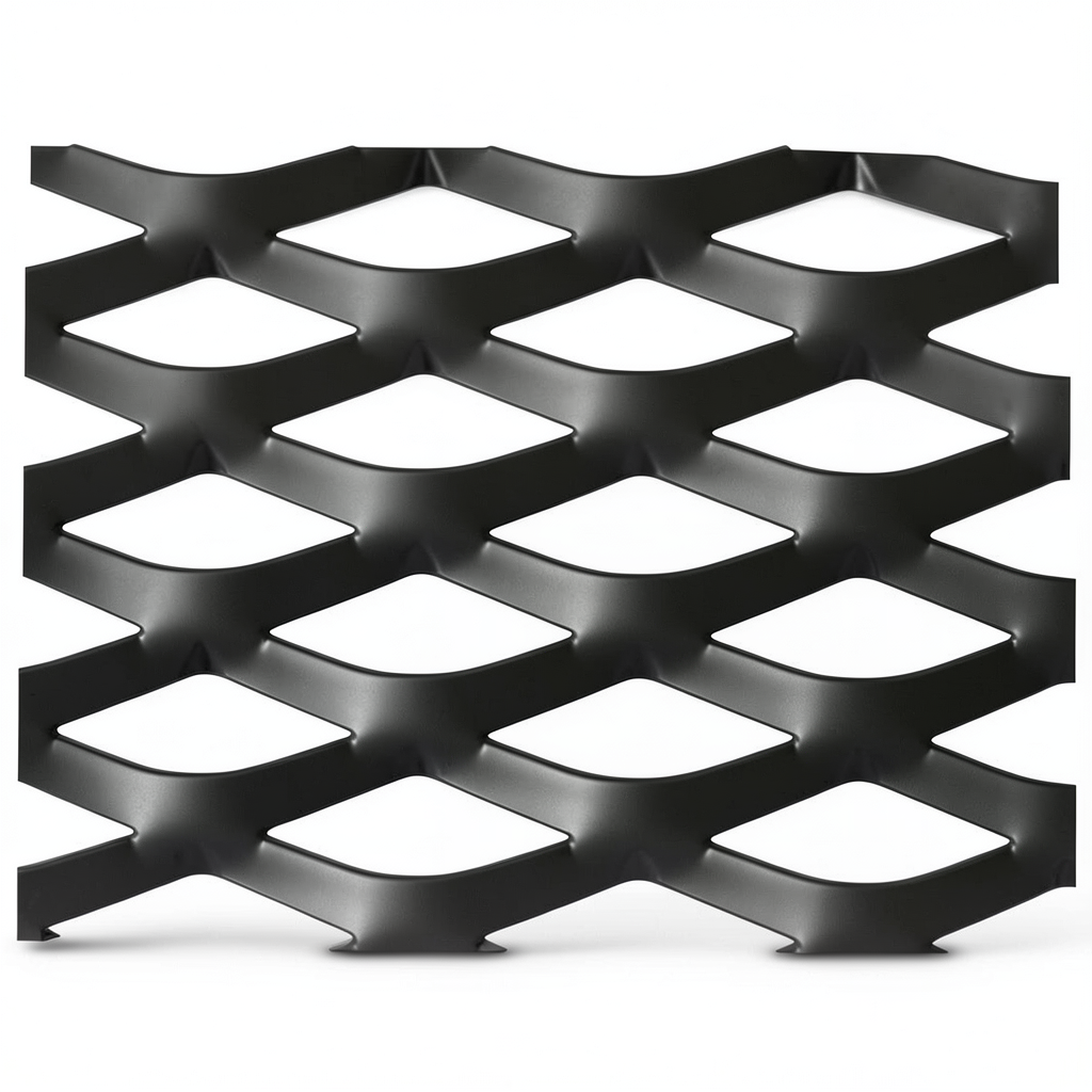 Hot Rolled Black Steel Expanded Metal Mesh Thickness 4.8 mm Width 2.44 m Length 6 m