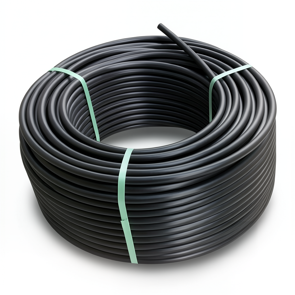 لفة أنابيب بلاستيك HDPE ضغط 20 بار [PE 100] قطر خارجي 63 مم SDR 9 لون أسود