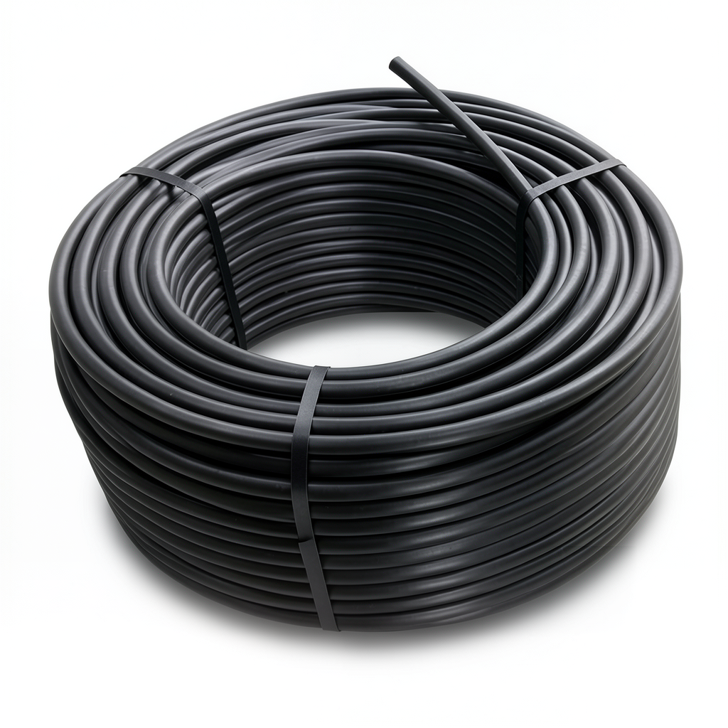 HDPE Pipe Coils Pressure 20 Bar PE100 Size 75 mm SDR 9 Black