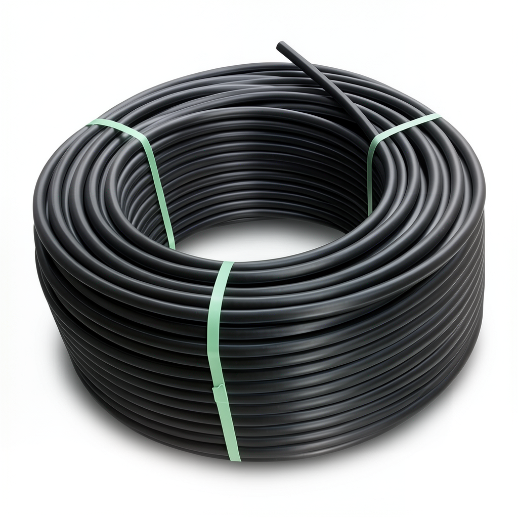لفة أنابيب بلاستيك HDPE ضغط 20 بار [PE 100] قطر خارجي 110 مم SDR 9 لون أسود