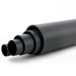 أنابيب HDPE ضغط اسمي 6 بار PE 80 قطر خارجي 200 مم SDR 22 لون أسود