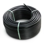 لفة أنابيب بلاستيك HDPE قطر خارجي 160 مم SDR 9 ضغط 20 بار لون أسود