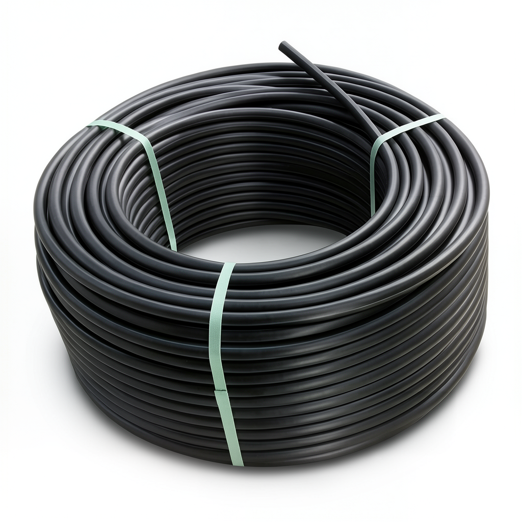 لفة أنابيب بلاستيك HDPE قطر خارجي 160 مم SDR 9 ضغط 20 بار لون أسود