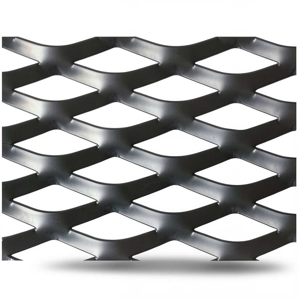 Hot Rolled Black Steel Expanded Metal Mesh Thickness 5.8 mm Width 2.44 m Length 3 m