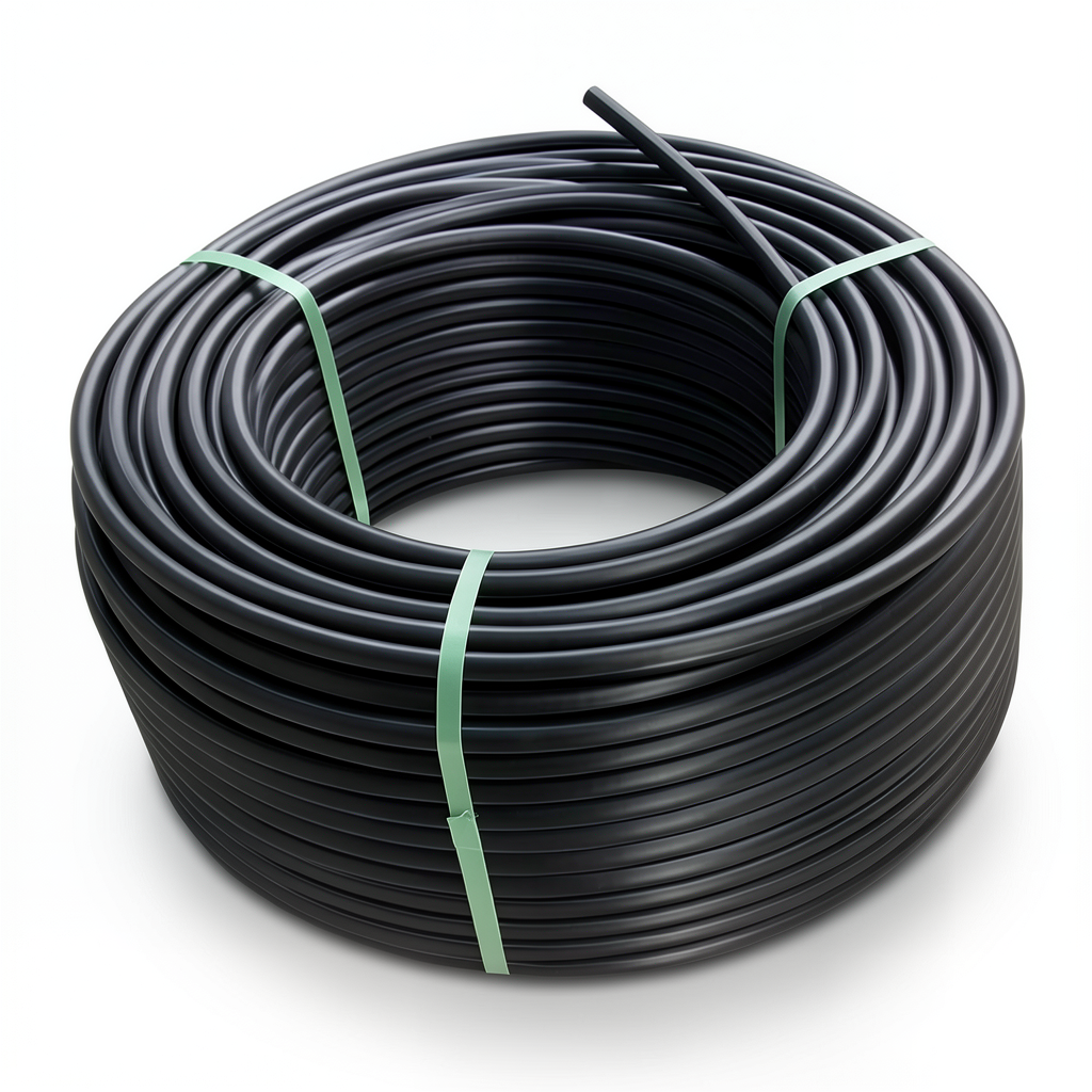 لفة أنابيب بلاستيك HDPE ضغط 16 بار PE 100 قطر خارجي 75 مم SDR 11 لون أسود