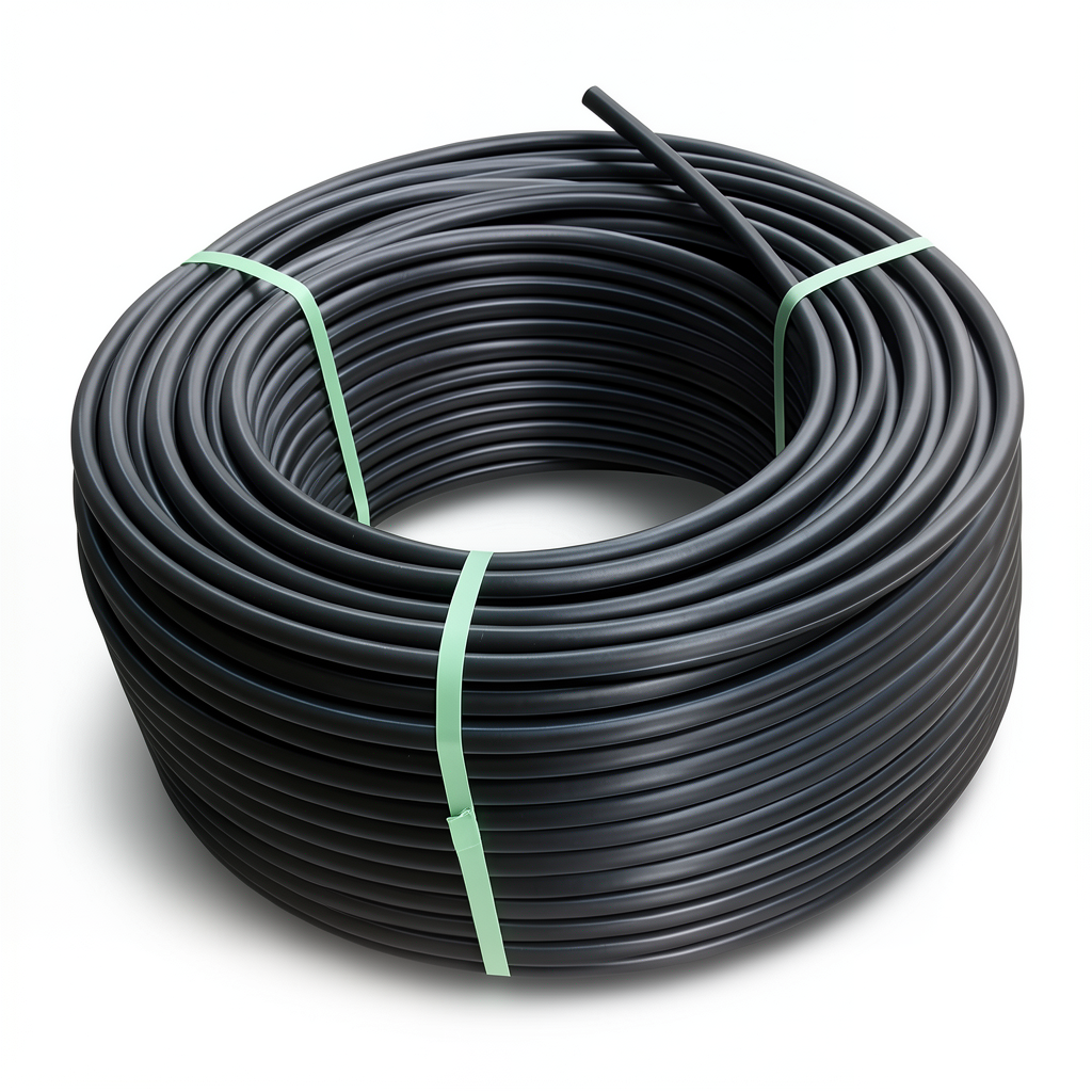 HDPE Polyethylene Plastic Coil Pipe 16 Bar Pressure PE100 90 mm OD SDR 11 Black