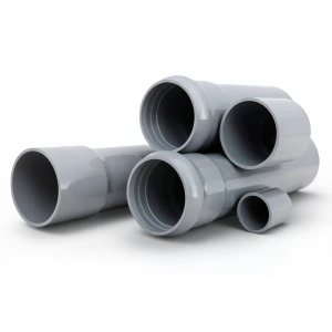 UPVC Pipes Nominal Pressure 4 Bar Outer Diameter 250 mm Thickness 4.9 mm Gray
