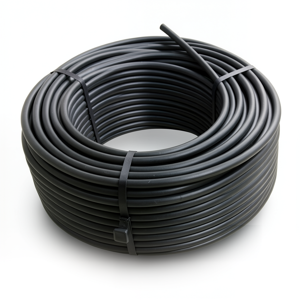 لفة أنابيب HDPE ضغط 16 بار PE 100 قطر خارجي 110 مم SDR 11 لون أسود