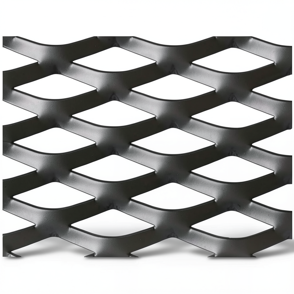 Hot Rolled Black Steel Expanded Metal Mesh Thickness 5.8 mm Width 2.44 m Length 7 m
