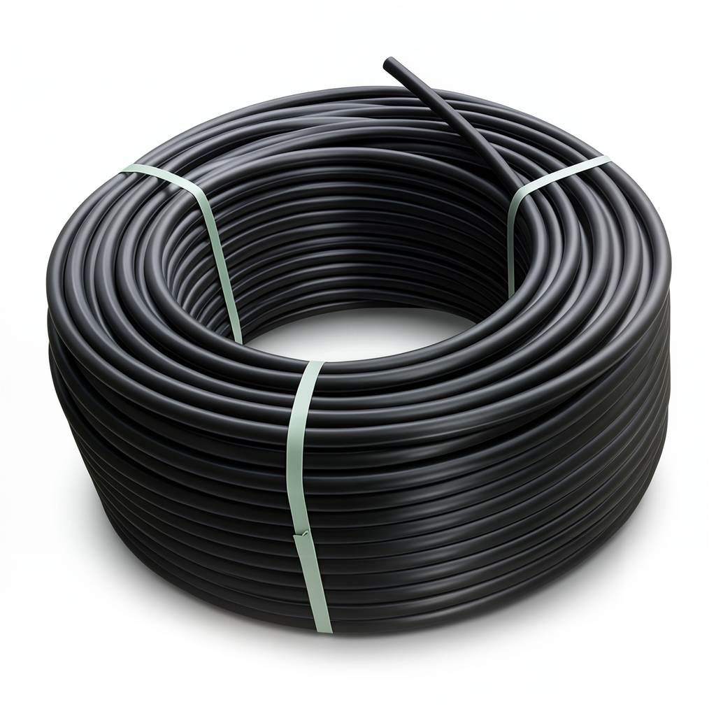 HDPE Polyethylene Coil Pipe Nominal Pressure 20 Bar PE100 OD 20 mm SDR 9 Black