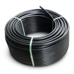 لفة أنابيب بلاستيك HDPE ضغط 20 بار PE 100 قطر خارجي 25 مم SDR 9 لون أسود
