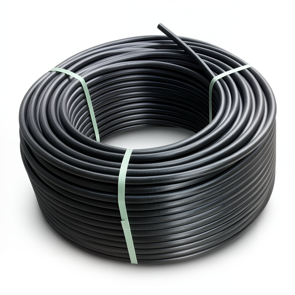 لفة أنابيب بلاستيك HDPE ضغط 20 بار PE 100 قطر خارجي 25 مم SDR 9 لون أسود