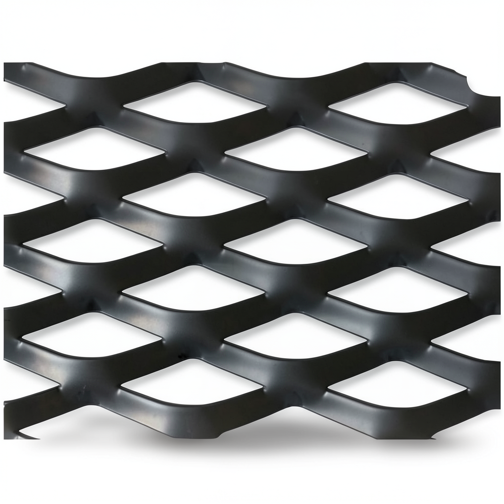Hot Rolled Black Steel Expanded Metal Mesh Thickness 6 mm Width 2.44 m Length 1 m