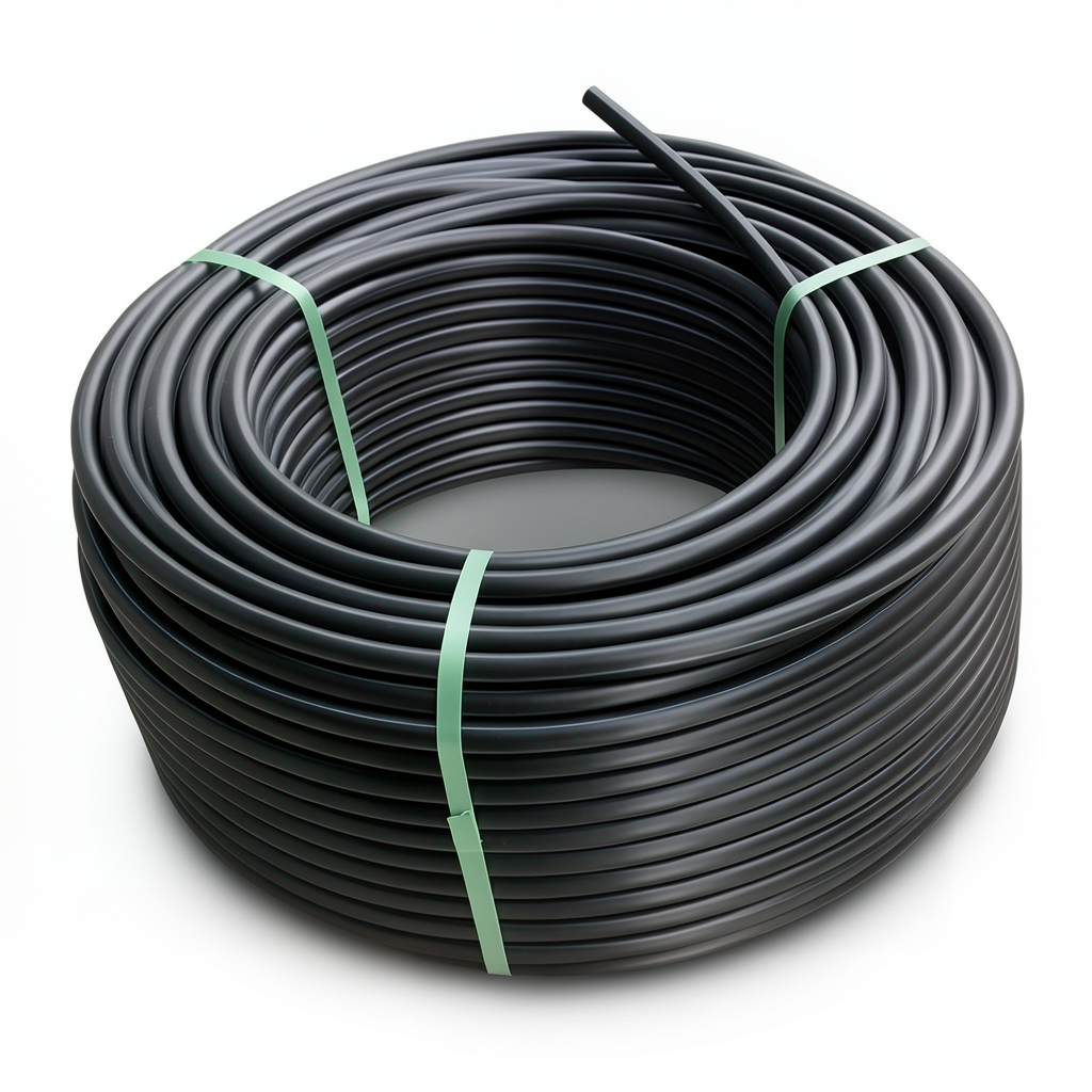 لفة أنابيب بلاستيك HDPE ضغط 20 بار [PE 100] قطر خارجي 63 مم SDR 9 لون أسود