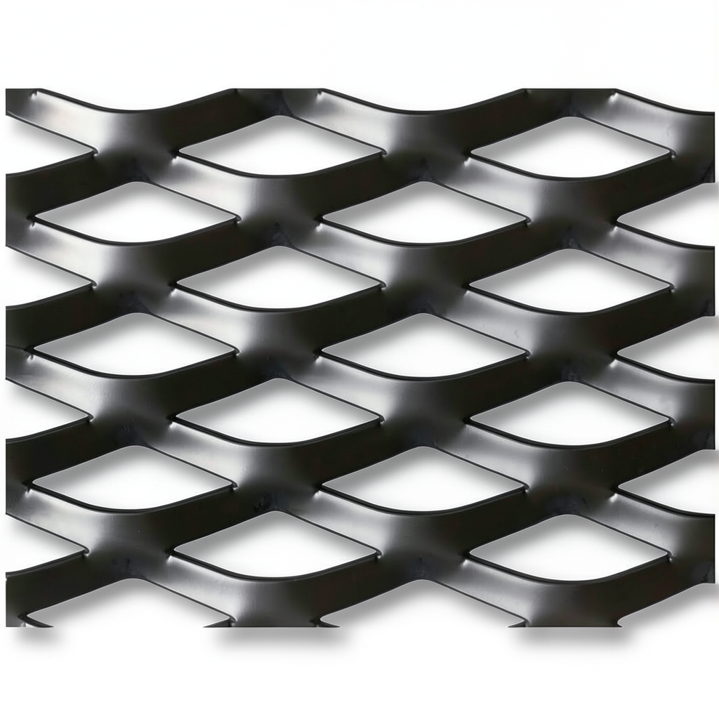Hot Rolled Black Steel Expanded Metal Mesh Thickness 6 mm Width 2.44 m Length 2 m