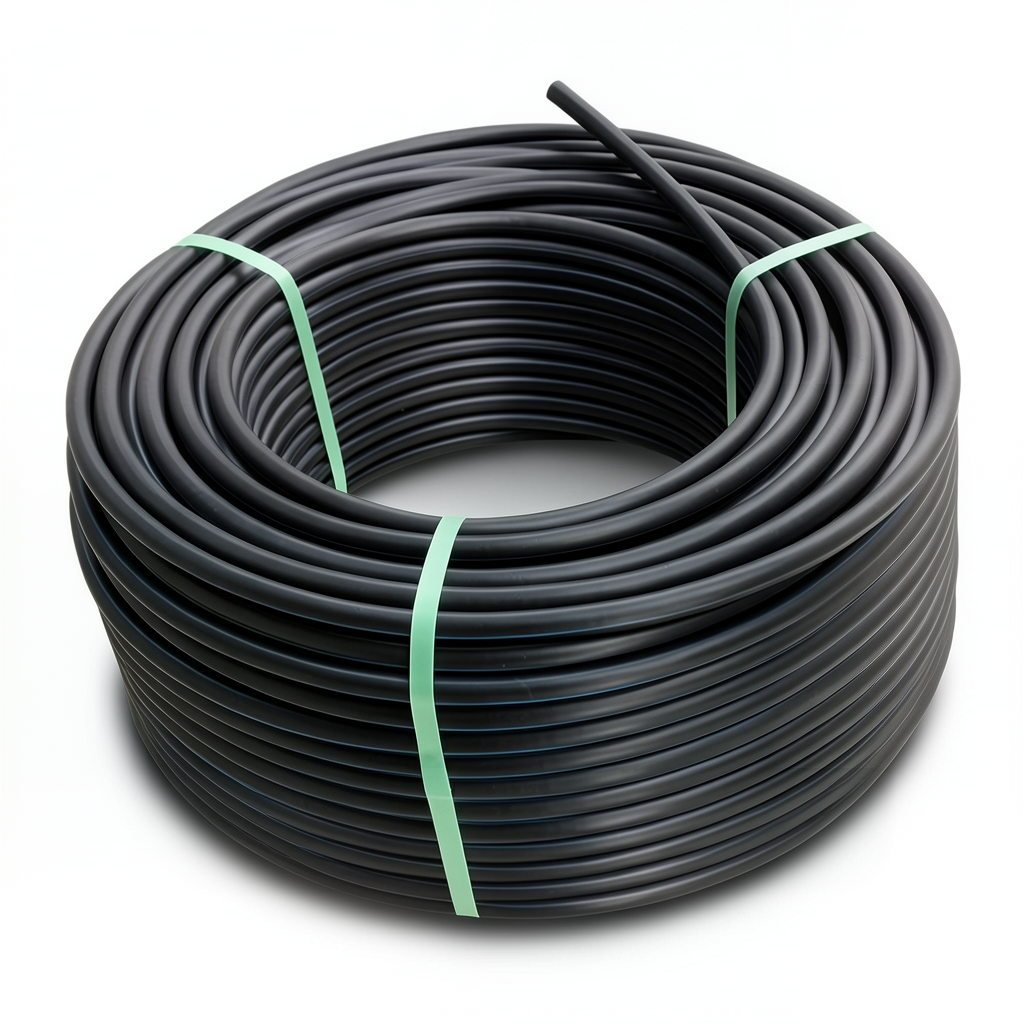 لفة أنابيب بلاستيك HDPE ضغط 20 بار [PE 100] قطر خارجي 110 مم SDR 9 لون أسود