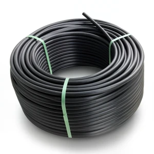HDPE Polyethylene Plastic Coil Pipe 20 Bar Pressure PE 100, 125 mm Diameter SDR 9 Black