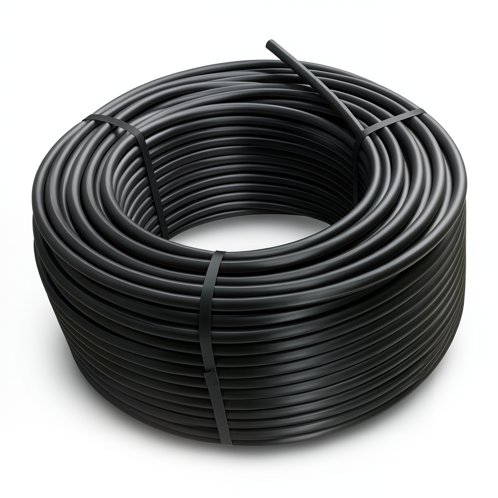 لفة أنابيب HDPE ضغط 20 بار [PE 100] قطر خارجي 140 مم SDR 9 لون أسود