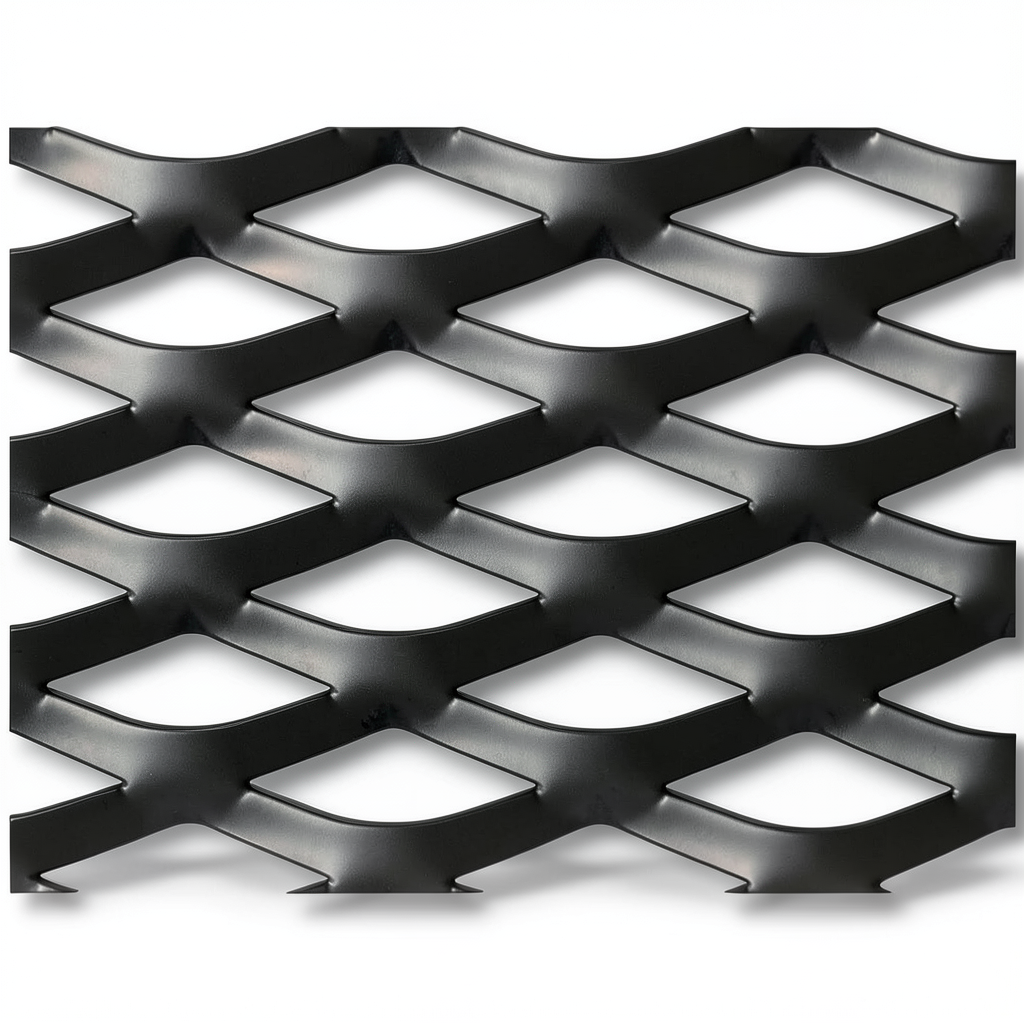 Hot Rolled Black Steel Expanded Metal Mesh Thickness 6 mm Width 2.44 m Length 3 m