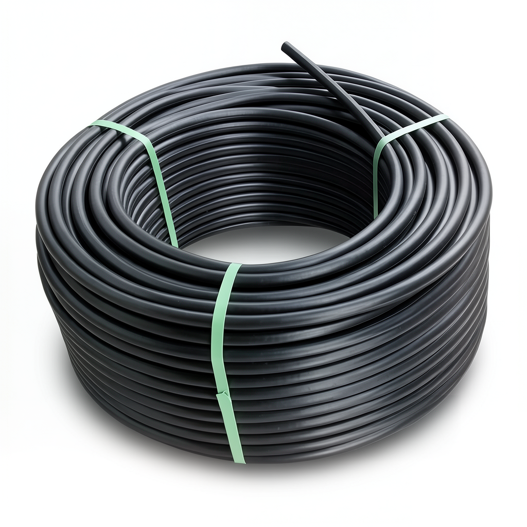 لفة أنابيب بلاستيك HDPE قطر خارجي 160 مم SDR 9 ضغط 20 بار لون أسود