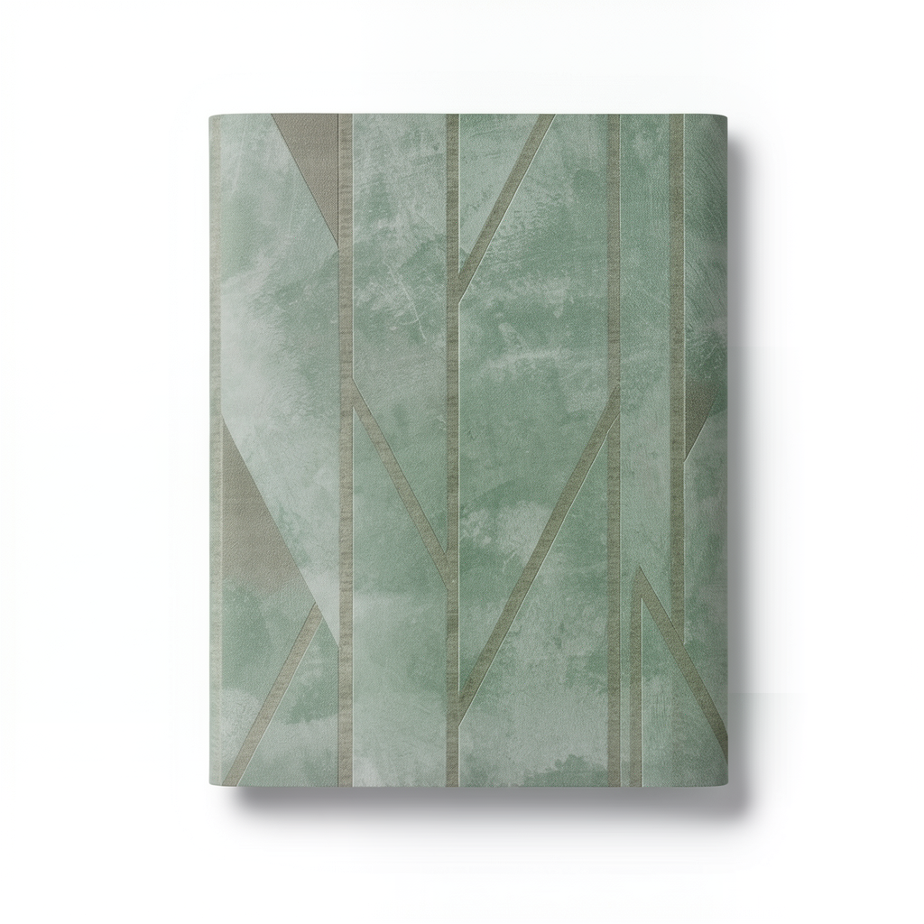 Italian Wallpaper 10m x 0.73m Green Color, Model 44826