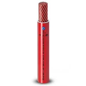 Single Core Stranded Copper AWM Wire 600V 1/0 AWG PVC Insulated Red 500ft | Al Fanar