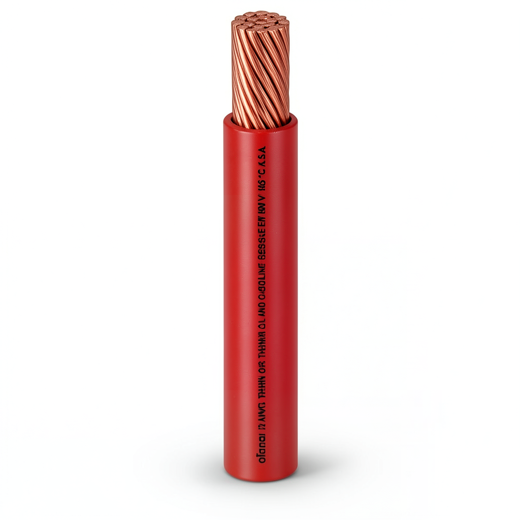 Single Core Stranded Copper AWM Wire 600V 3/0 AWG PVC Insulation Red 500 ft | Al Fanar