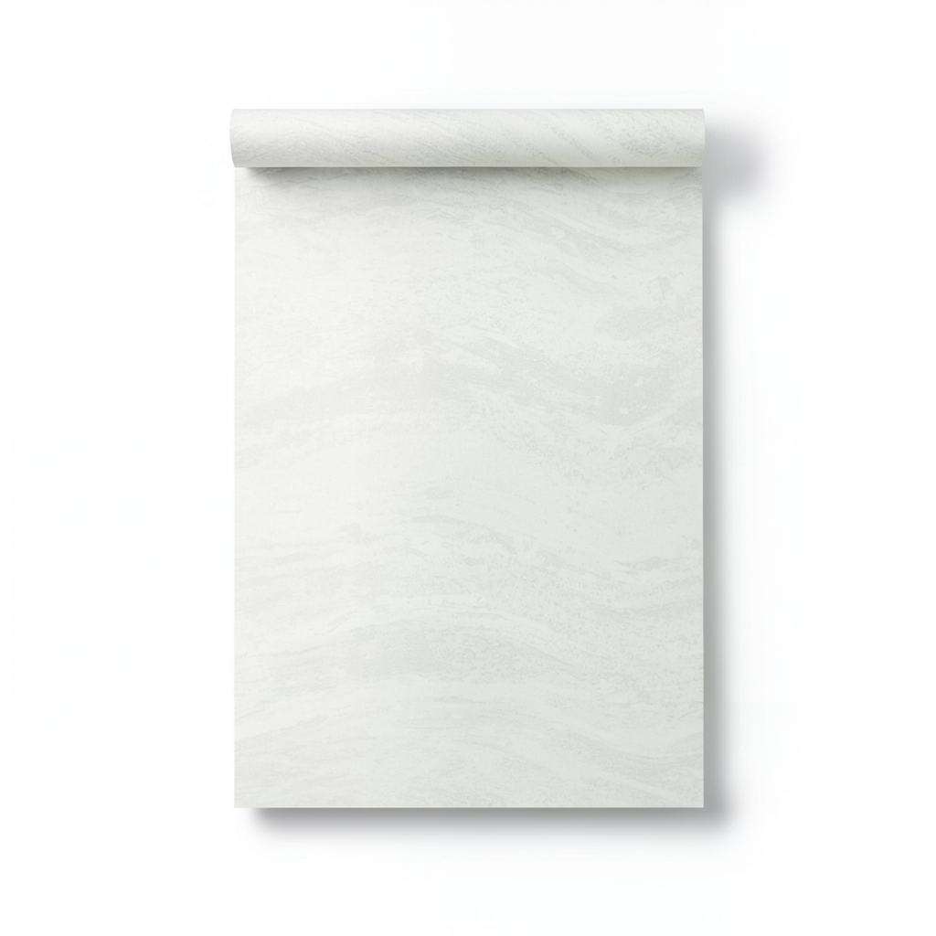 Italian Wavy Wallpaper 10m x 1.06m Off White, Model 83680