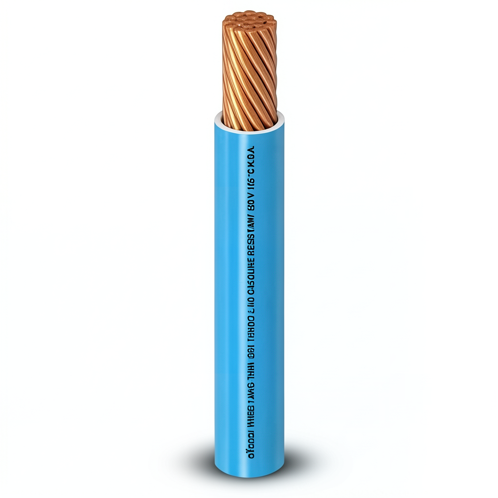 Single Core Stranded Copper AWM Wire 18 AWG 600V PVC Blue 2500ft | Al Fanar