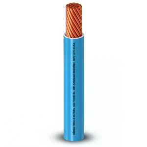 Single Core Stranded Copper AWM Electric Wire 10 AWG, 600V, PVC Blue, 2500 ft | Al Fanar