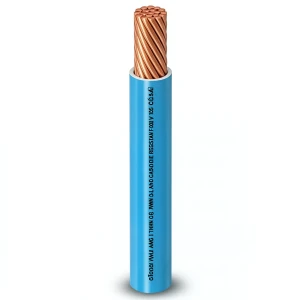 سلك مفرد AWM نحاس مجدول 600 فولت 8 AWG عزل PVC أزرق 500 قدم | شركة الفنار