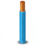 Single Core Stranded Copper AWM Wire 600V 3 AWG PVC Insulation Blue 500ft | Al Fanar