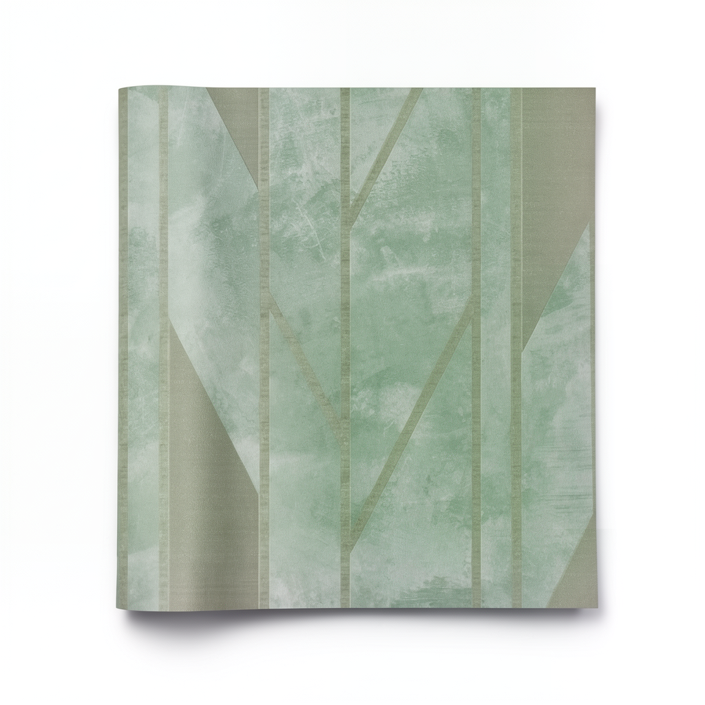Italian Wallpaper 10m x 0.73m Green Color, Model 44826