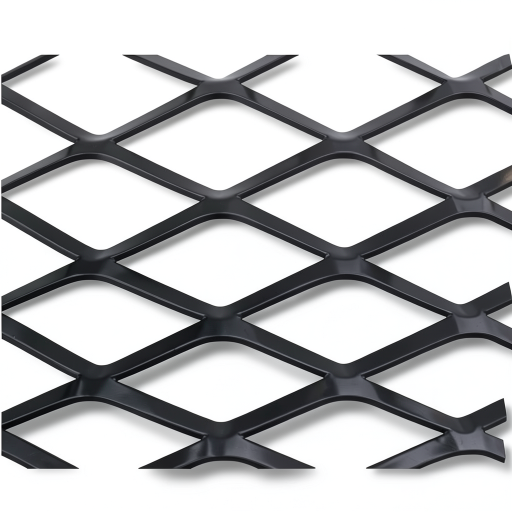 Hot Rolled Black Steel Expanded Metal Mesh Thickness 1.8 mm Width 1.22 m Length 5 m