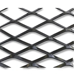 Hot Rolled Black Steel Expanded Metal Mesh 2.3 mm Thick 1.22x5 m