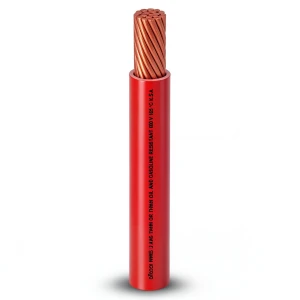 سلك مفرد AWM نحاس مجدول 600 فولت مقاس 1/0 AWG معزول PVC احمر 500 قدم | شركة الفنار