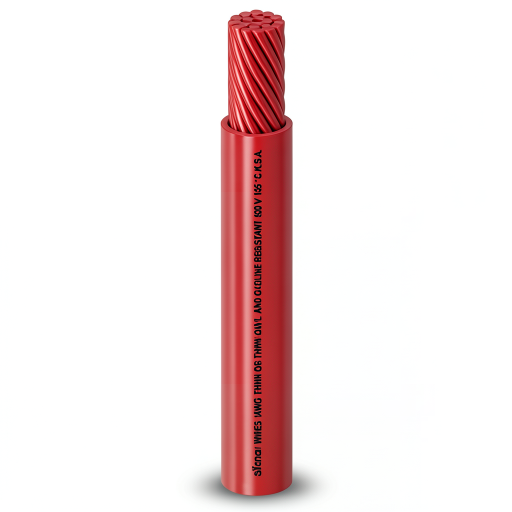 Single Core Stranded Copper AWM Wire 600V 3/0 AWG PVC Insulation Red 500 ft | Al Fanar