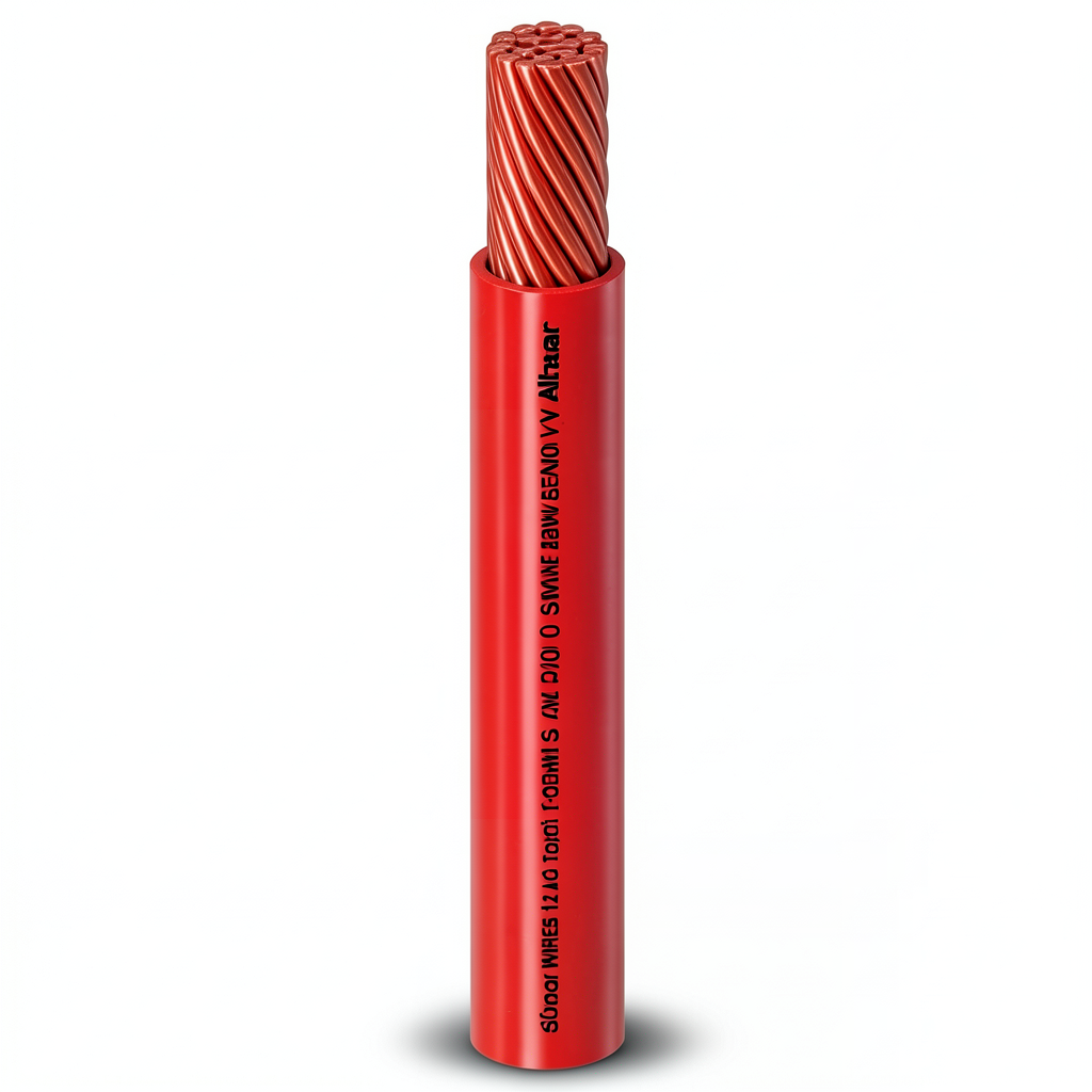 Single Core Stranded Copper AWM Electrical Wire 600V 4/0 AWG PVC Red 500ft | Al Fanar